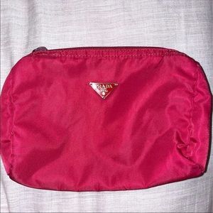 SOLD -PRADA 🌟Cosmetic Bag - Pink/Red Nylon VINTAGE 💖